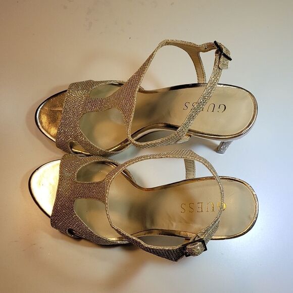 GUESS  HIGH HEEL STILETTOS ANKLE STRAP OPEN TOE WOMEN"S SANDAL - Picture 10 of 12